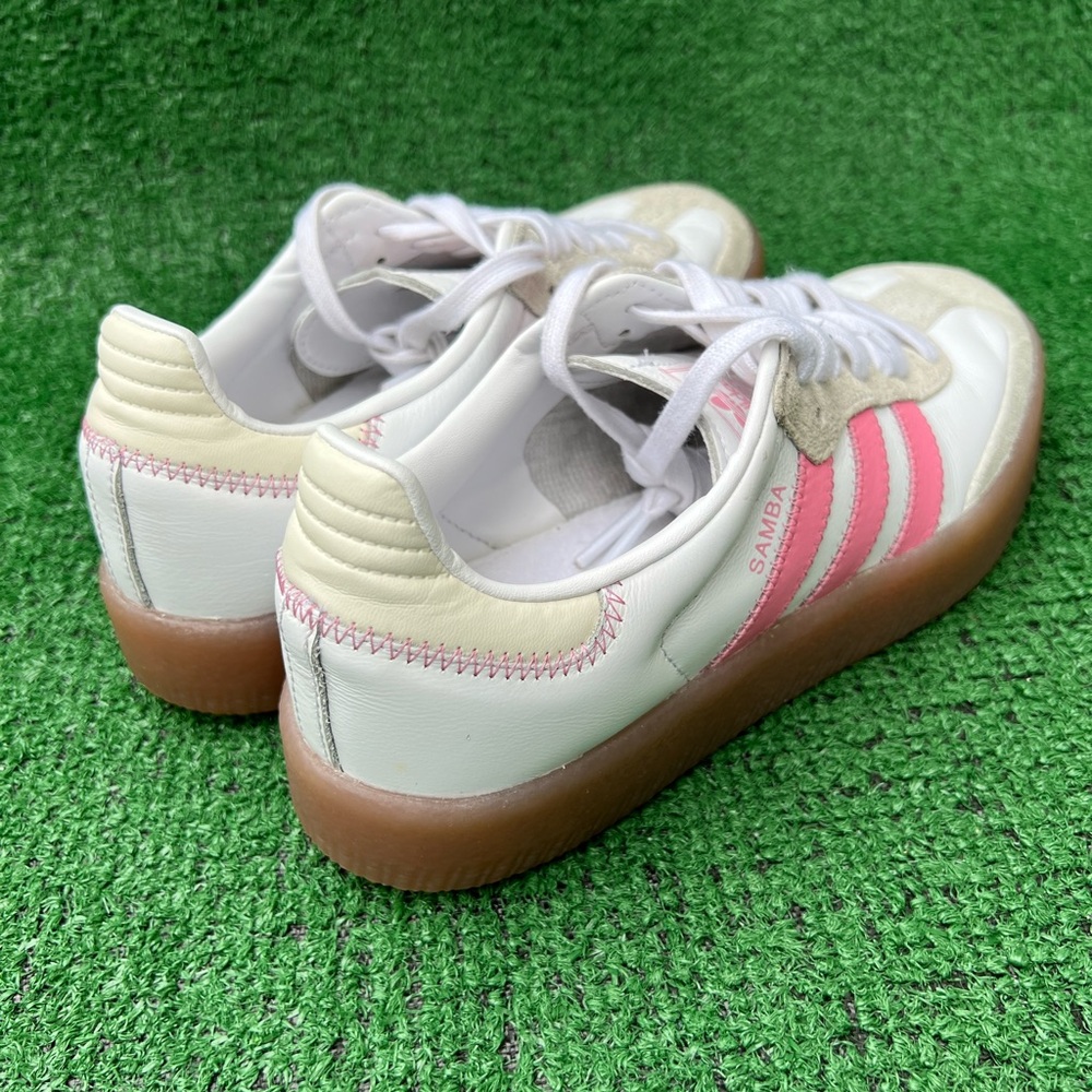 adidas Sambae Cloud White Bliss Pink IE9109 Women’s Size 7 Used no box - Picture 10 of 16